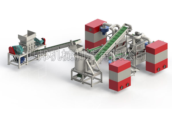 铜铝水箱分离机采用干式破碎等进行粉碎以及分选